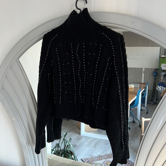 Black Zara turtleneck knit - Picture 3 of 4